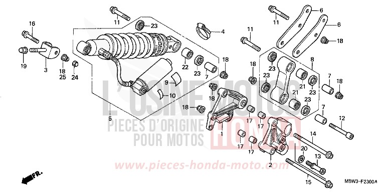 KISSEN, HINTEN von CBR600F VR Special PEARL FLASH YELLOW (Y163) von 2001